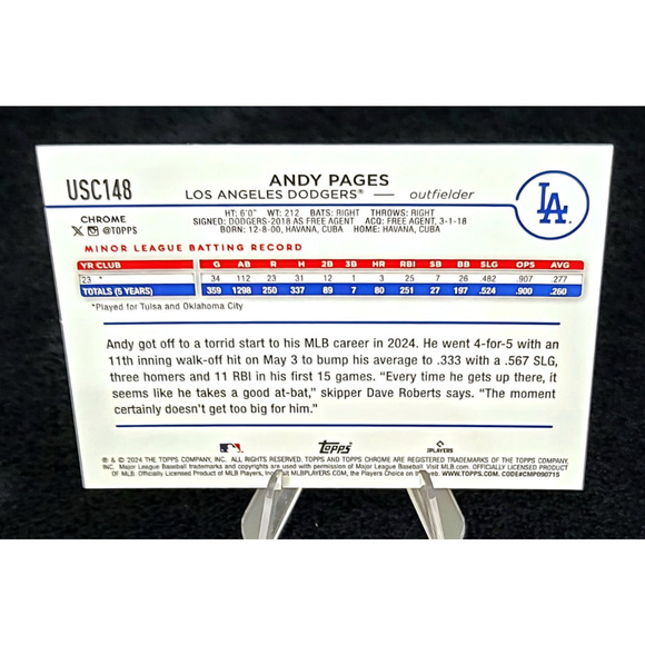 Los Angeles Dodgers RC Auto, Numbered and Inserts Sasaki, Pages, Grove, Kim - Picture 10 of 10